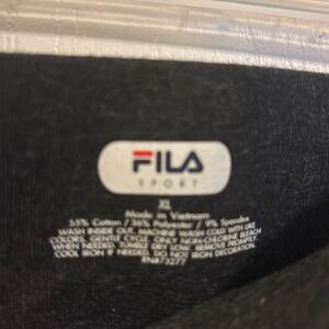 Dark Grey Fila Performance Below the Knee Exercise Pants